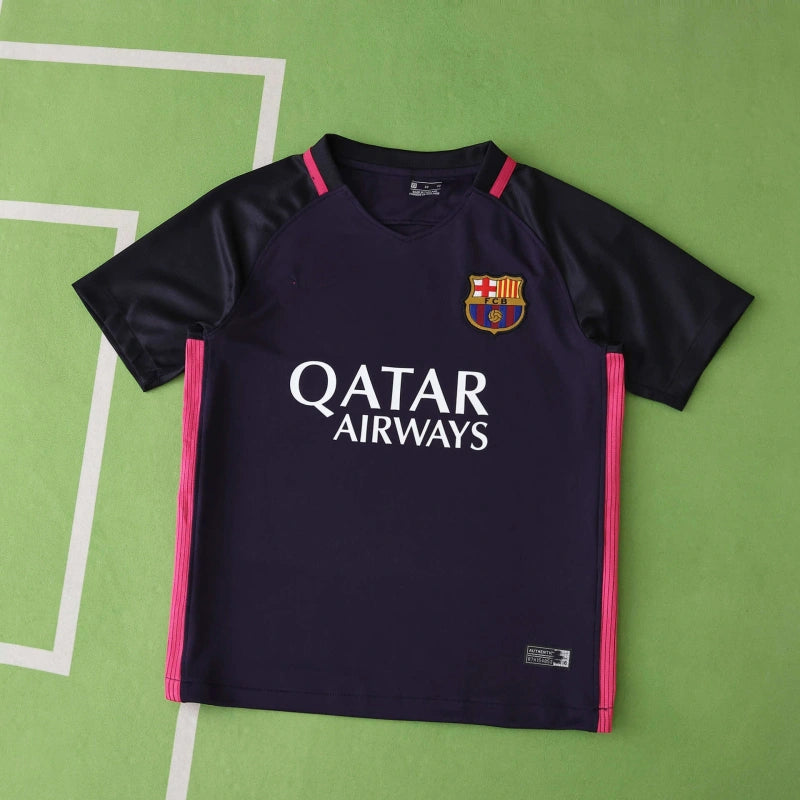 1617 season FC Barcelona / Barça away retro Kids kit