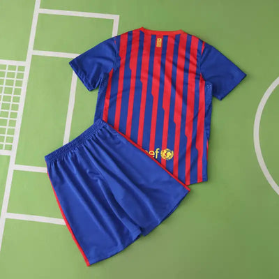1112 season FC Barcelona / Barça home retro Kids kit
