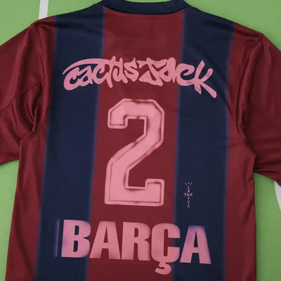 CJ X FC BARCELONA RETRO 2000/01 HOME SKELETON JERSEY