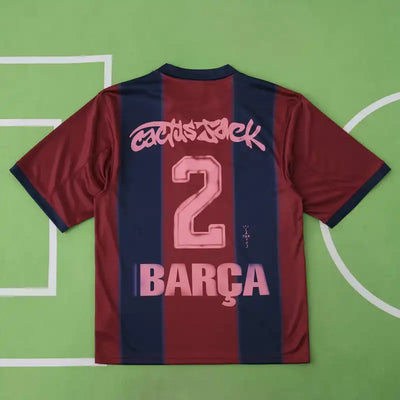 CJ X FC BARCELONA RETRO 2000/01 HOME SKELETON JERSEY