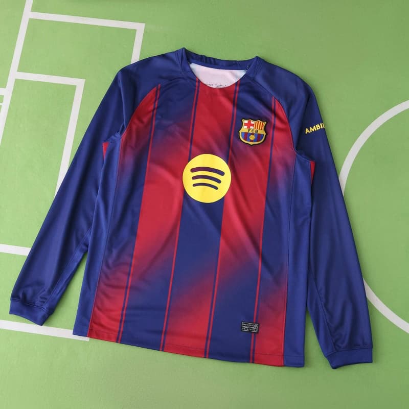 2526 season FC Barcelona / Barça home Long sleeved Fan version